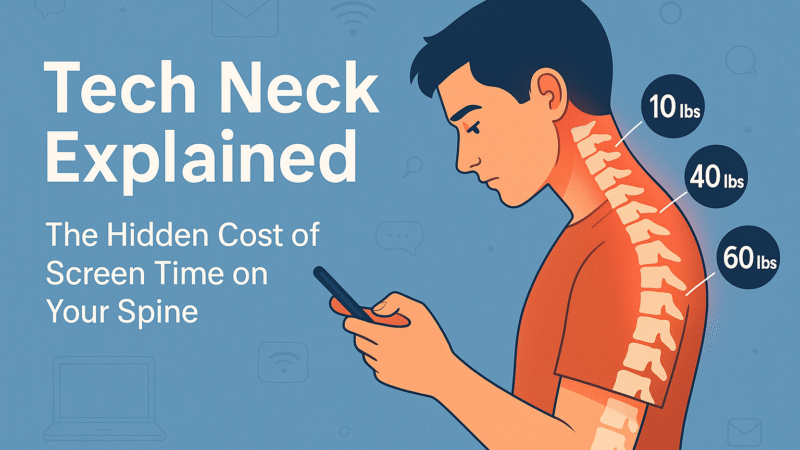 Tech Neck Explained: The Hidden Cost of Screen Time on Your Spine