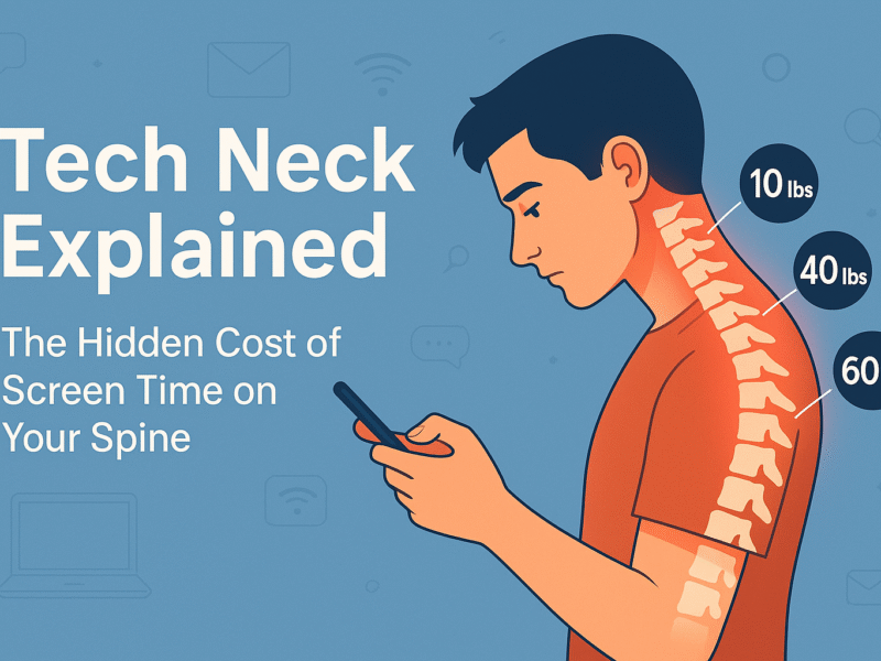 Tech Neck Explained: The Hidden Cost of Screen Time on Your Spine