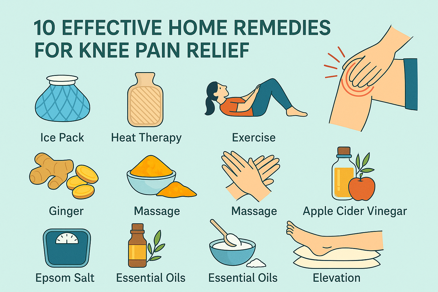 10 Effective Home Remedies for Knee Pain Relief