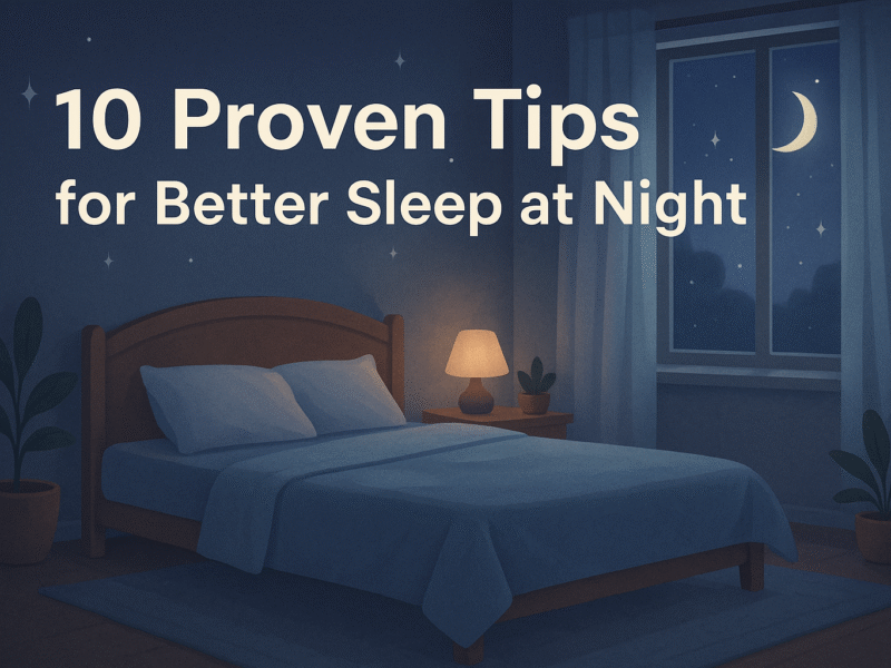 10 Proven Tips for Better Sleep at Night