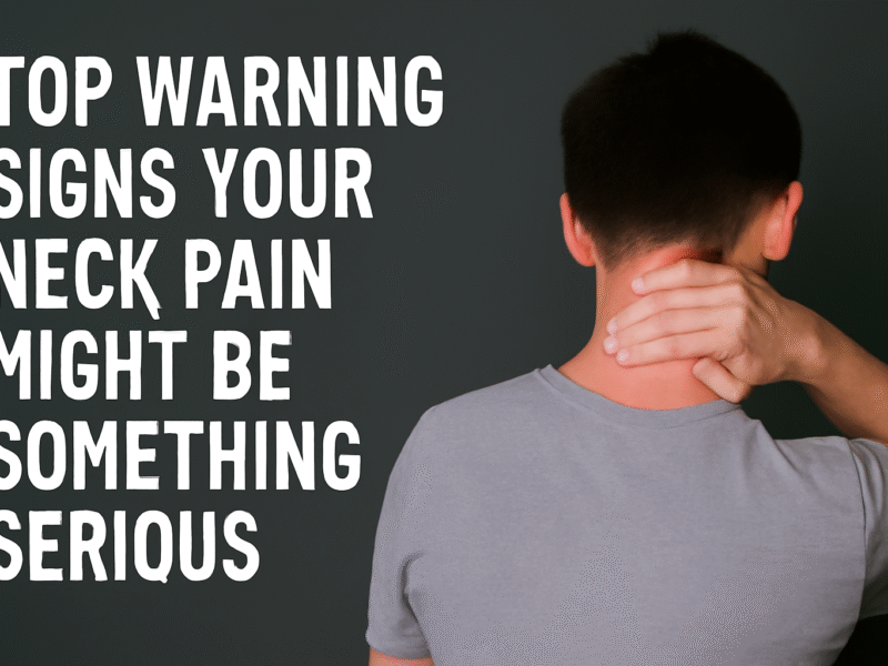 Top Warning Signs Your Neck Pain Might Be Something Serious