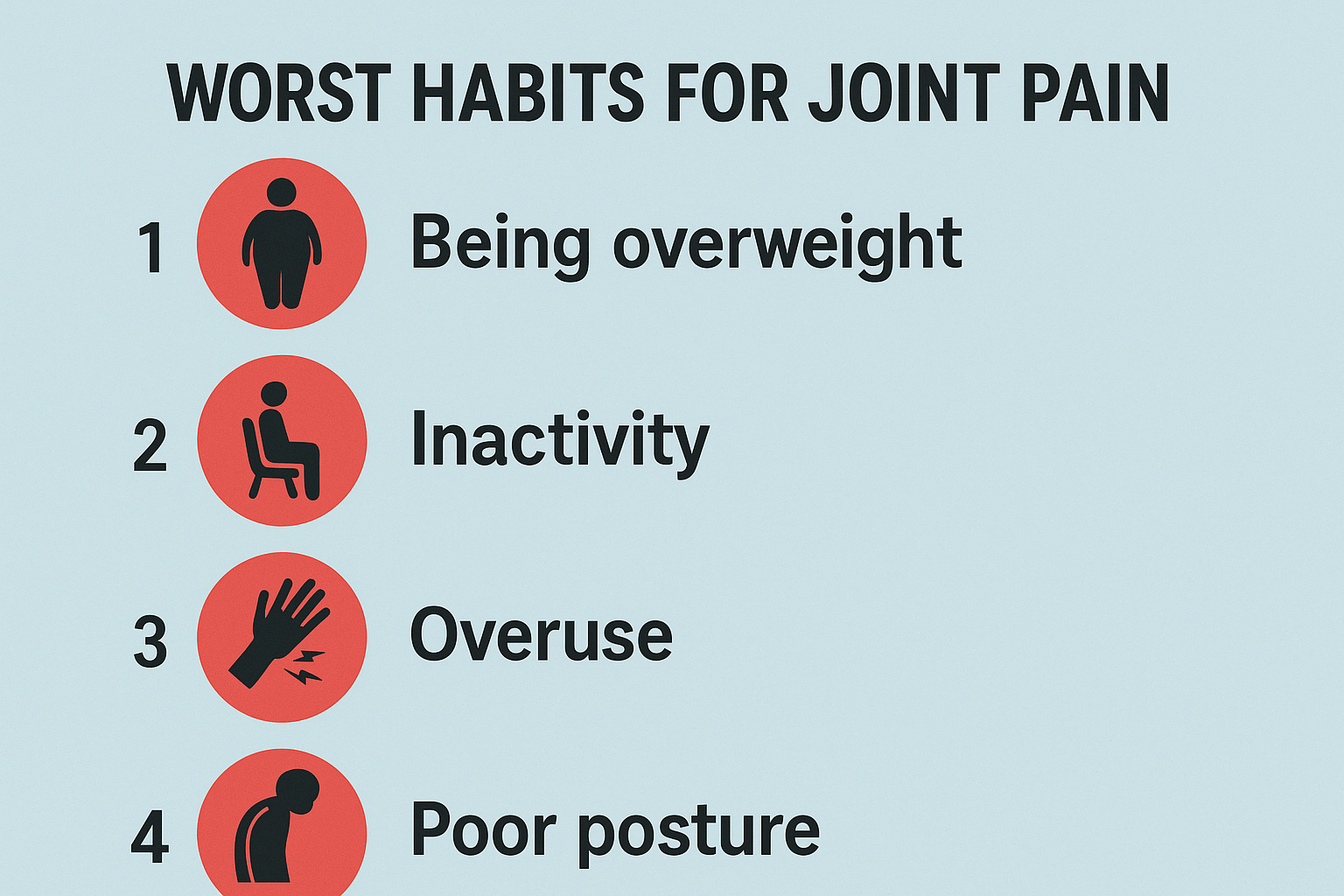 Daily Habits That Could Be Making Your Joint Pain Worse