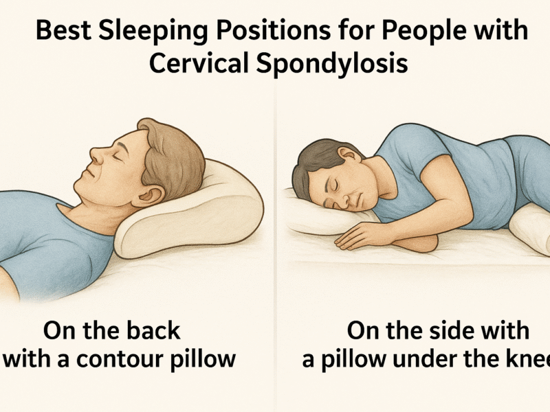 Best Sleeping Positions for People with Cervical Spondylosis