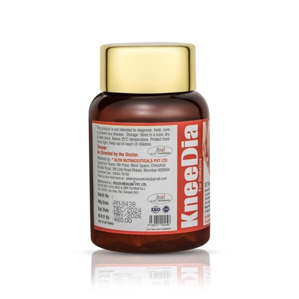 KNEEDIA Diabetic-Safe Joint Support Tablets (30 Tablets) - Image 3